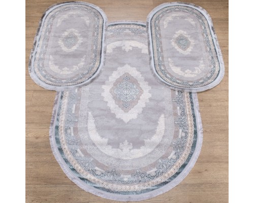 Ковер Турецкий Ascona дизайн 4112A цвет ACIK MAVI FLOS / ACIK MAVI FLOS Овал