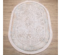 Ковер Турецкий Ascona дизайн 4323A цвет BEJ FLOS / BEJ FLOS Овал
