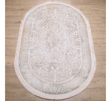 Ковер Турецкий Ascona дизайн 4323A цвет BEJ FLOS / BEJ FLOS Овал