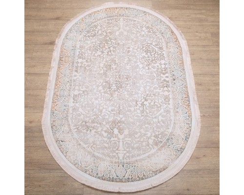 Ковер Турецкий Ascona дизайн 4323A цвет BEJ FLOS / BEJ FLOS Овал