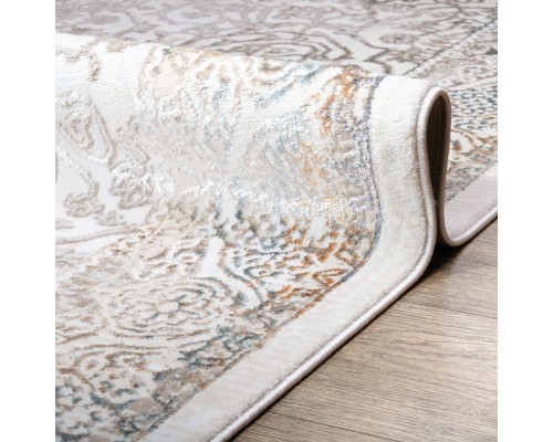 Ковер Турецкий Ascona дизайн 4323A цвет BEJ FLOS / BEJ FLOS Овал