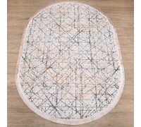 Ковер Турецкий Ascona дизайн 4324B цвет BEJ FLOS / BEJ FLOS Овал