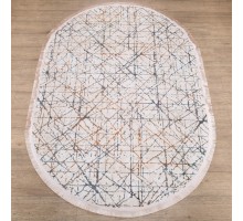 Ковер Турецкий Ascona дизайн 4324B цвет BEJ FLOS / BEJ FLOS Овал