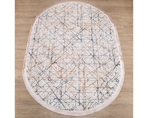 Ковер Турецкий Ascona дизайн 4324B цвет BEJ FLOS / BEJ FLOS Овал
