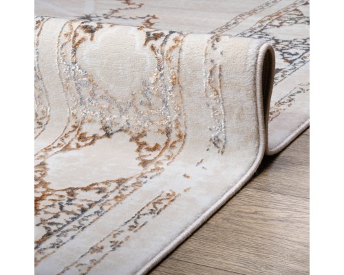 Ковер Турецкий Ascona дизайн 4417A цвет BEJ FLOS / BEJ FLOS Овал