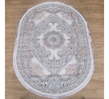 Ковер Турецкий Ascona дизайн 4535A цвет GRI FLOS / GRI FLOS Овал
