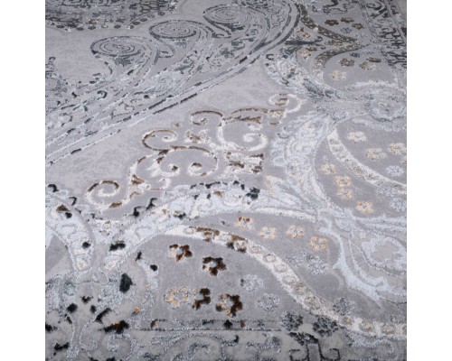 Ковер Турецкий Ascona дизайн 4535A цвет GRI FLOS / GRI FLOS Овал