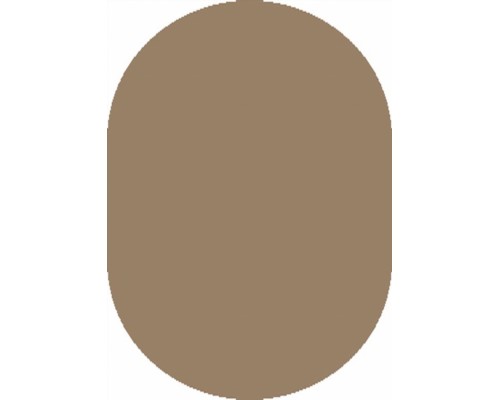 Ковер коричневый овальный с длинным ворсом 30 мм Фьюжн 42810-49022 мягкий пушистый