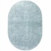 Ковер бирюзовый овальный с длинным ворсом 30 мм Фьюжн 42808-49022 мягкий пушистый