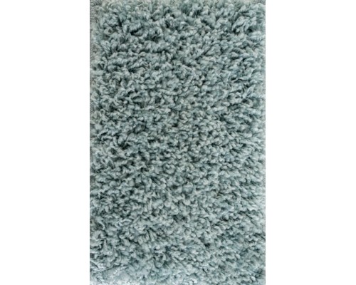 Ковер бирюзовый овальный с длинным ворсом 30 мм Фьюжн 42808-49022 мягкий пушистый