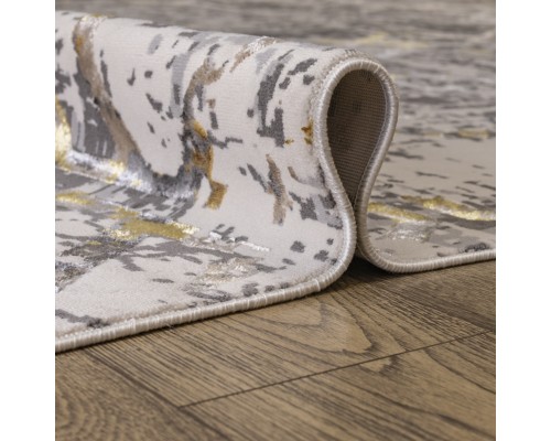 Ковер Турецкий Rich дизайн NJ76A цвет GRAY Овал