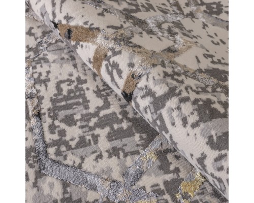 Ковер Турецкий Rich дизайн NJ76A цвет GRAY Овал