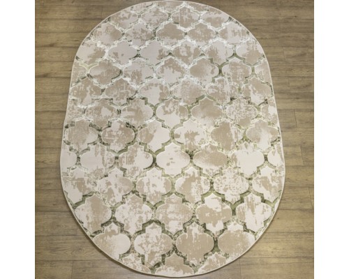Ковер Турецкий Rich дизайн NM82A цвет LIGHT GREEN Овал