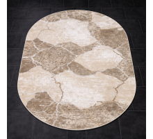 Ковер Турецкий Nord дизайн 10455A цвет BEIGE / BEIGE Овал