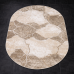 Ковер Турецкий Nord дизайн 10455A цвет BEIGE / BEIGE Овал