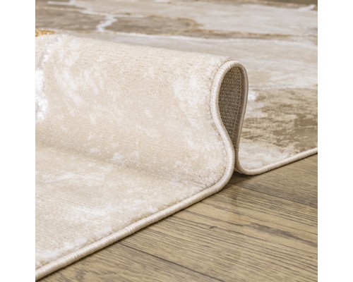 Ковер Турецкий Nord дизайн 10455A цвет BEIGE / GOLD Овал