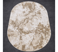 Ковер Турецкий Nord дизайн 10465A цвет BEIGE / BEIGE Овал