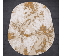 Ковер Турецкий Nord дизайн 10465A цвет BEIGE / GOLD Овал