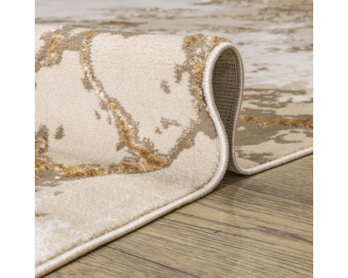 Ковер Турецкий Nord дизайн 10465A цвет BEIGE / GOLD Овал