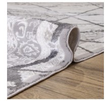 Ковер Турецкий Prado дизайн KB03A цвет WHITE / GRAY2 Овал