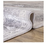 Ковер Турецкий Prado дизайн N887A цвет WHITE / GRAY2 Овал