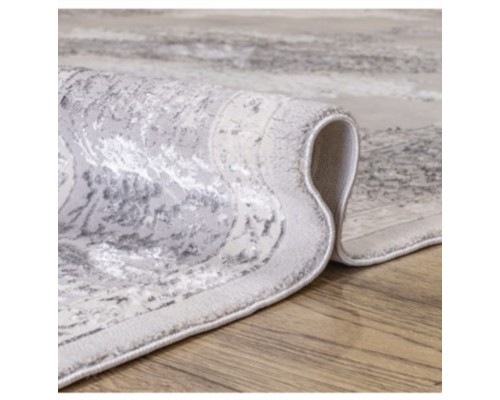 Ковер Турецкий Prado дизайн N887A цвет WHITE / GRAY2 Овал