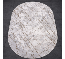 Ковер Турецкий Prado дизайн N901A цвет WHITE / BEIGE_1 Овал