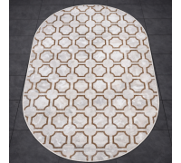 Ковер Турецкий Prado дизайн N915A цвет SH_CREAM / BEIGE_1 Овал