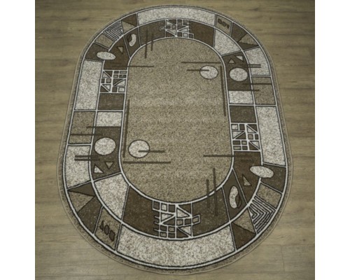 Ковер Лайла де Люкс дизайн 15804 цвет 10822 Овал