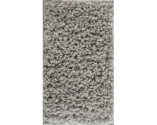 Ковер серый овальный с длинным ворсом 30 мм Фьюжн 42800-49022 мягкий пушистый