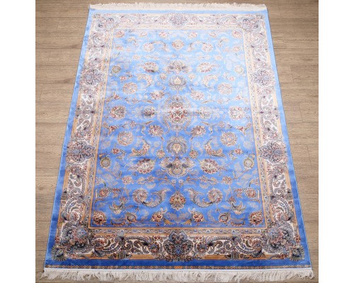 Ковер Qum дизайн 2003U цвет BLUE / CREAM Ковер Qum дизайн 2003U цвет BLUE / CREAM