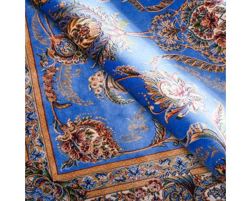 Ковер Qum дизайн 2003U цвет BLUE / CREAM Ковер Qum дизайн 2003U цвет BLUE / CREAM