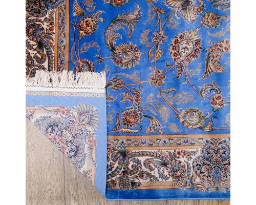 Ковер Qum дизайн 2003U цвет BLUE / CREAM Ковер Qum дизайн 2003U цвет BLUE / CREAM