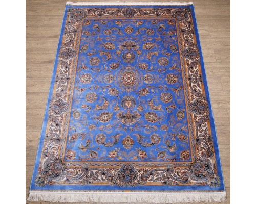 Ковер Qum дизайн 2003U цвет BLUE / CREAM Ковер Qum дизайн 2003U цвет BLUE / CREAM