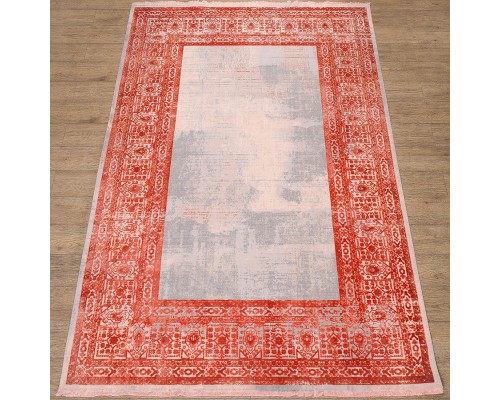 Ковер Art Deco дизайн 3035A цвет CREAM2 / ORANGE_2 Ковер Art Deco дизайн 3035A цвет CREAM2 / ORANGE_2