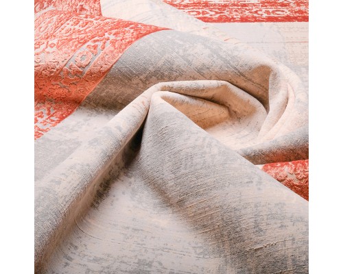 Ковер Art Deco дизайн 3035A цвет CREAM2 / ORANGE_2 Ковер Art Deco дизайн 3035A цвет CREAM2 / ORANGE_2