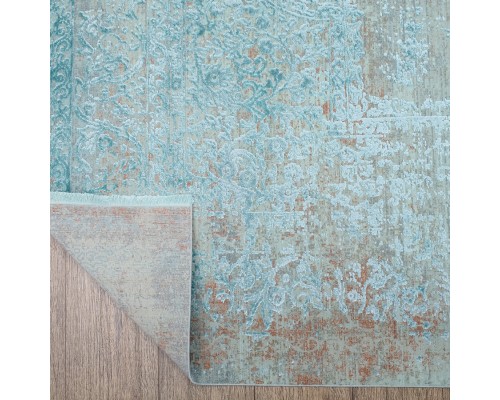 Ковер Art Deco дизайн 3041B цвет CREAM / JADE_TURQUOISE Ковер Art Deco дизайн 3041B цвет CREAM / JADE_TURQUOISE