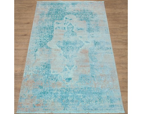 Ковер Art Deco дизайн 3041B цвет CREAM / JADE_TURQUOISE Ковер Art Deco дизайн 3041B цвет CREAM / JADE_TURQUOISE