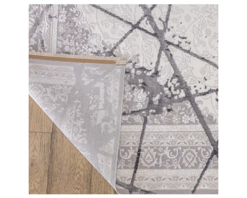 Ковер Prado дизайн KB03A цвет WHITE / GRAY2 Ковер Prado дизайн KB03A цвет WHITE / GRAY2