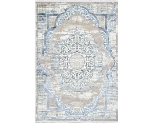 Ковер турецкий Arda Alfani Q018A blue fdy/cream shrink