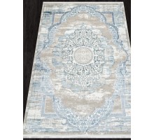 Ковер турецкий Arda Alfani Q018A blue fdy/cream shrink