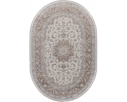 Ковер турецкий Durkar Classic 32705Z cream/grey Овал