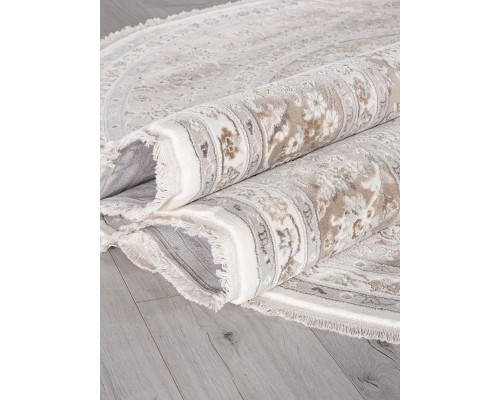Ковер турецкий Durkar Classic 32705Z cream/grey Овал