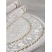 Arda Ковер Delina A051A light grey shrink/dark grey shrink Овал