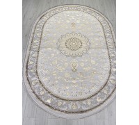 Arda Ковер Delina A051A light grey shrink/dark grey shrink Овал