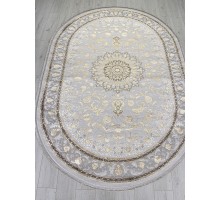 Arda Ковер Delina A051A light grey shrink/dark grey shrink Овал