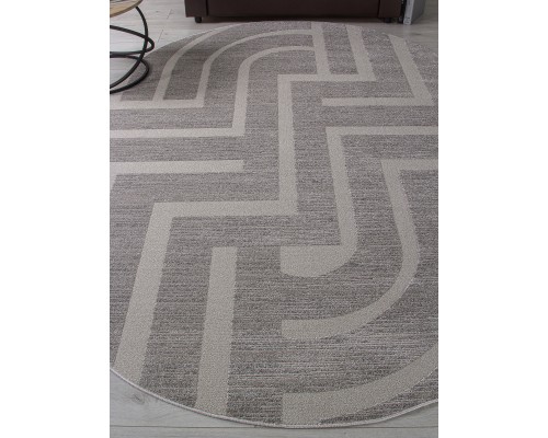 Merinos Ковер Dios F439 light gray Овал