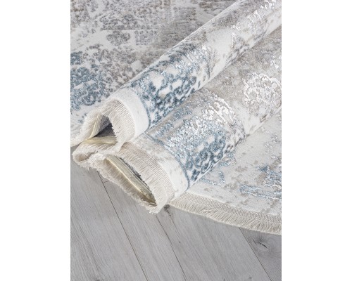 Arda Ковер Efsan L252A cream shrink/blue fdy Овал