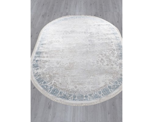 Arda Ковер Efsan L252A cream shrink/blue fdy Овал