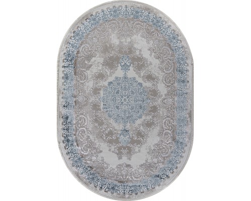 Arda Ковер Efsan L270A cream shrink/blue fdy Овал